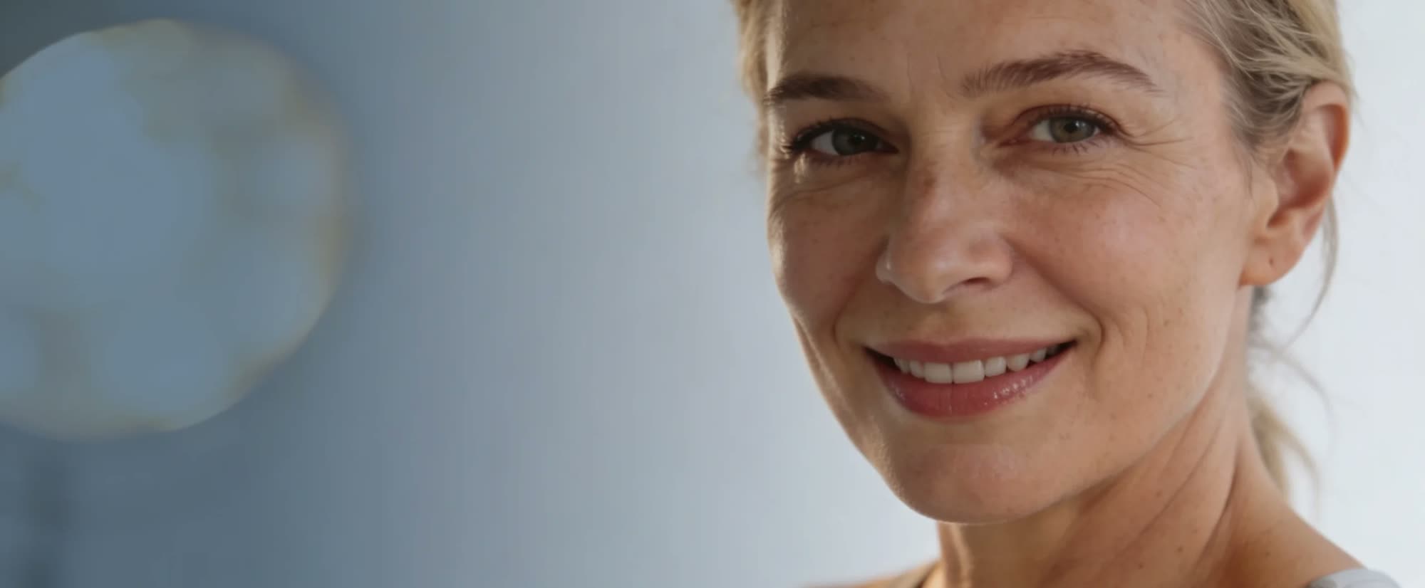 A smiling woman